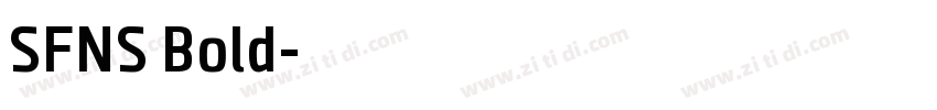 SFNS Bold字体转换